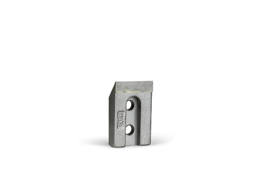 Couteau HRT® adapté aux broyeurs à bois Vandaele (longueur du couteau 76 mm)